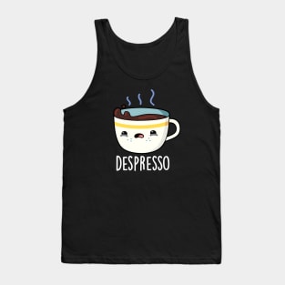 Depresso Cute Sad Espresso Coffee Pun Tank Top